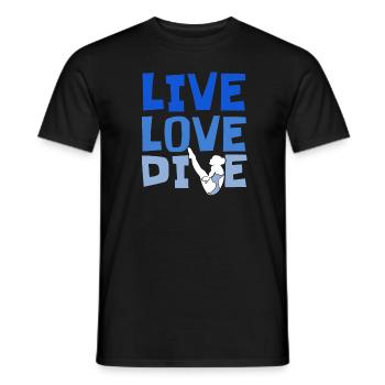 Turmspringen Turmspringer Liebe - Männer T-Shirt - Schwarz - Vorne - AI Model Male 178 light (178cm)