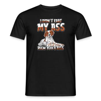 Épagneul de Bretagne - T-shirt homme - noir - Devant - AI Model Male 178 light (178cm)