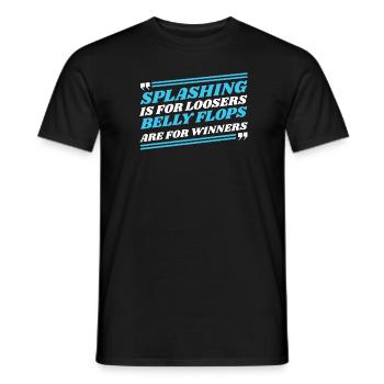 Diving Diver spraying - Men's T-Shirt - black - Front - AI Model Male 178 light (178cm)