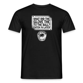 Softball drôle - T-shirt homme - noir - Devant - AI Model Male 178 light (178cm)