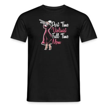 Violon Violon Femelle - T-shirt homme - noir - Devant - AI Model Male 178 light (178cm)