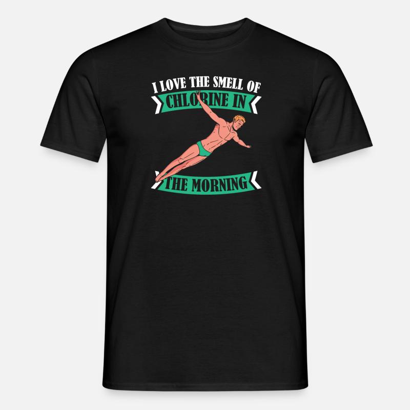 Turmspringen Turmspringer Chlor - Männer T-Shirt - Schwarz
