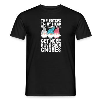 Mushroom Picker Mushrooms Funny Mushroom Dwarf - Men's T-Shirt - black - Front - AI Model Male 178 light (178cm)