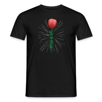 Tulpen Tulpen - Männer T-Shirt - Schwarz - Vorne - AI Model Male 178 light (178cm)