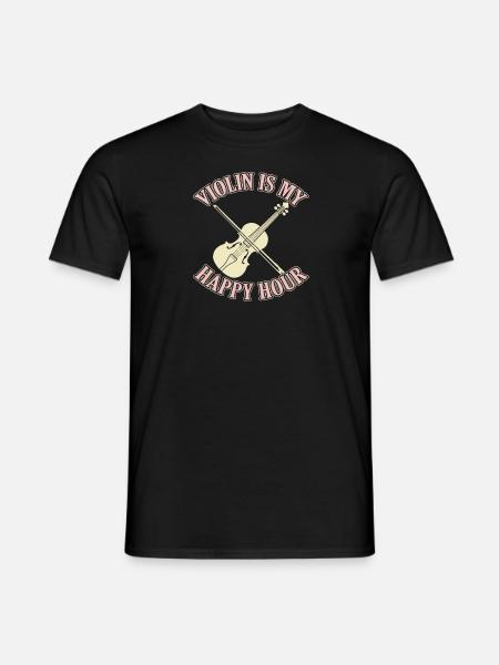 Violon Violon Happy - T-shirt homme - noir