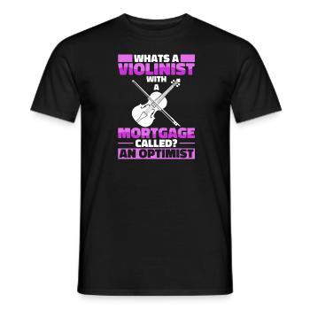 Violon Violon Drôle - T-shirt homme - noir - Devant - AI Model Male 178 light (178cm)