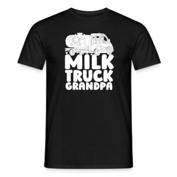 Camion de lait de vache Grandpa Milk - T-shirt homme - noir - Devant - AI Model Male 178 light (178cm)