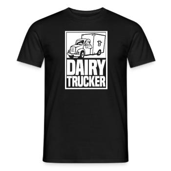 Kuh Milch Treiber Milchwagen - Männer T-Shirt - Schwarz - Vorne - AI Model Male 178 light (178cm)