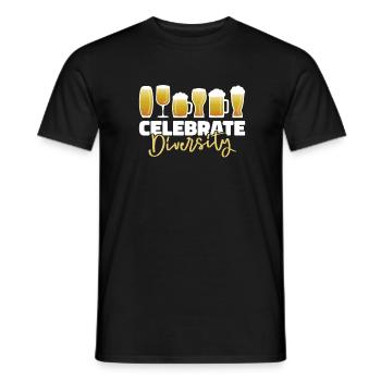Bière artisanale Bière artisanale Bière drôle - T-shirt homme - noir - Devant - AI Model Male 178 light (178cm)