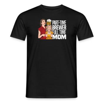 Bière artisanale Bière artisanale Noix de bière - T-shirt homme - noir - Devant - AI Model Male 178 light (178cm)