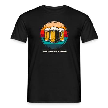 Craft Beer Bier Craftbier - Men's T-Shirt - black - Front - AI Model Male 178 light (178cm)