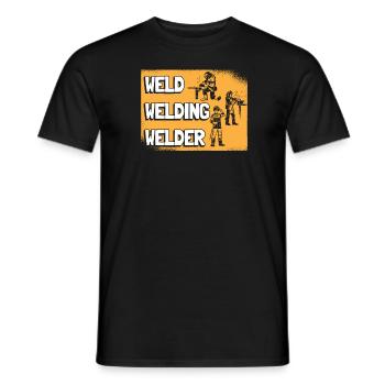 Schweißer Schlosser Cool - Männer T-Shirt - Schwarz - Vorne - AI Model Male 178 light (178cm)