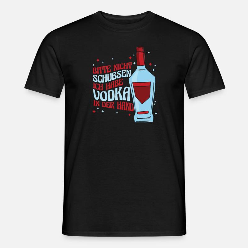 Vodka Wodka Witzig Wodka - Männer T-Shirt - Schwarz