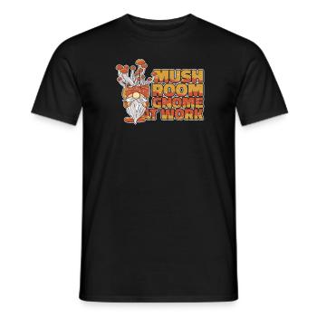 Mushroom pickers Mushrooms Mushroom dwarf - Men's T-Shirt - black - Front - AI Model Male 178 light (178cm)