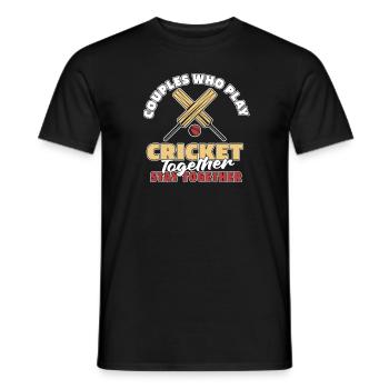 Cricket Couple - Men's T-Shirt - black - Front - AI Model Male 178 light (178cm)