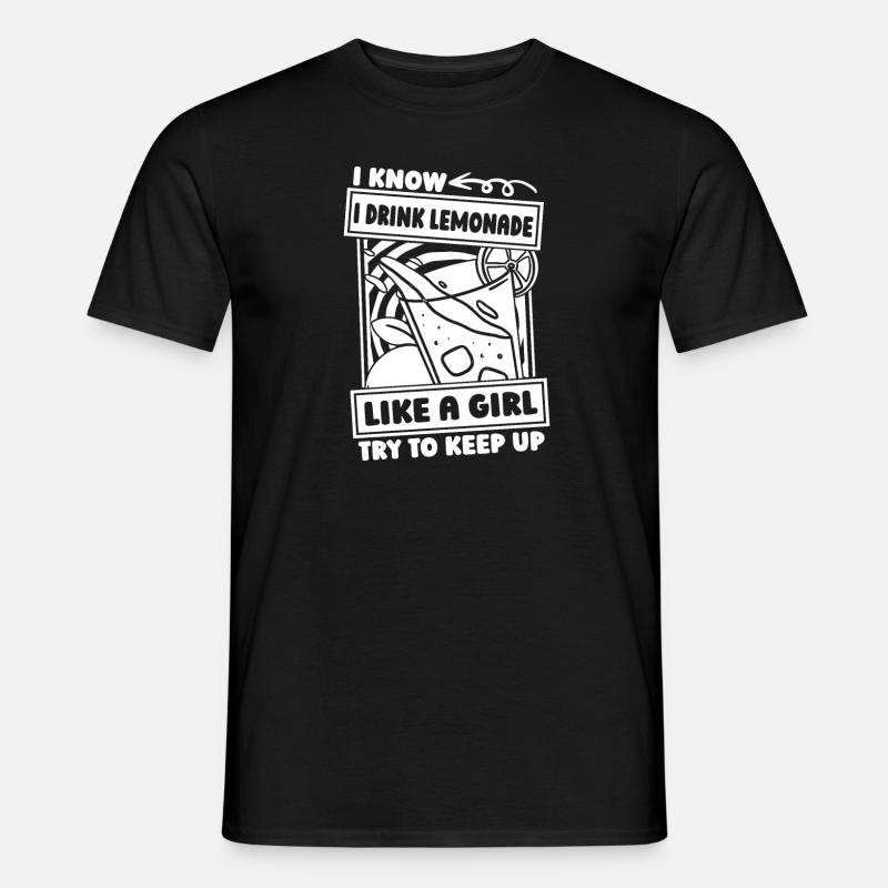 Limonade Mädchen - Männer T-Shirt - Schwarz