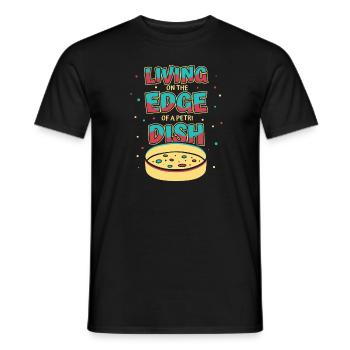 Biology Biologist Petri - Men's T-Shirt - black - Front - AI Model Male 178 light (178cm)