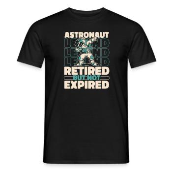 Astronaute, astronaute, astronaute, cosmonaute à la retraite - T-shirt homme - noir - Devant - AI Model Male 178 light (178cm)