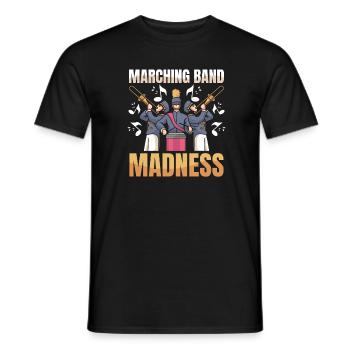 Fan train marching band madness - Men's T-Shirt - black - Front - AI Model Male 178 light (178cm)