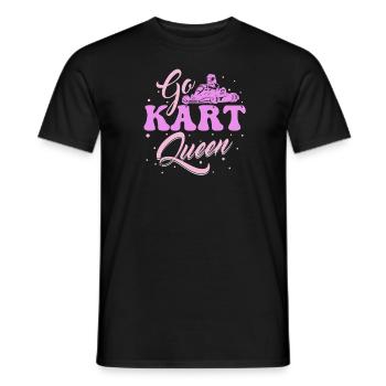 Go karting karting kart driver queen - Men's T-Shirt - black - Front - AI Model Male 178 light (178cm)
