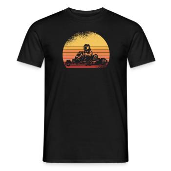 Go karting, karting, karting - Men's T-Shirt - black - Front - AI Model Male 178 light (178cm)