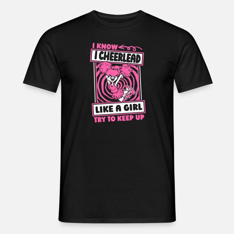 Cheerleader Cheerleading Mädchen - Männer T-Shirt - Schwarz
