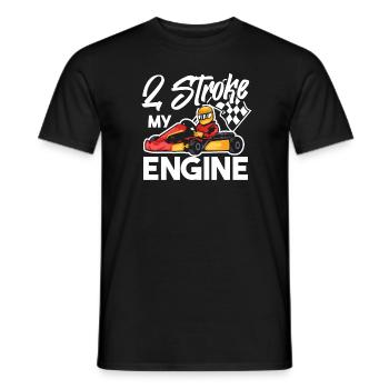 Go Kart Karting Karting Karting Driver Funny - Men's T-Shirt - black - Front - AI Model Male 178 light (178cm)