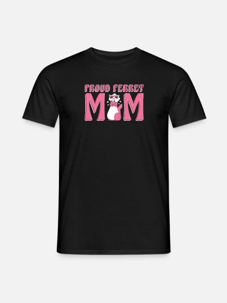 Frettchen Iltis Mutter - Männer T-Shirt - Schwarz