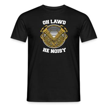 Tuba de procession de fanfare fort - T-shirt homme - noir - Devant - AI Model Male 178 light (178cm)