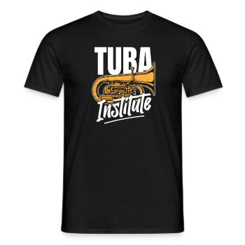 Procession de fanfare Institut de tuba - T-shirt homme - noir - Devant - AI Model Male 178 light (178cm)