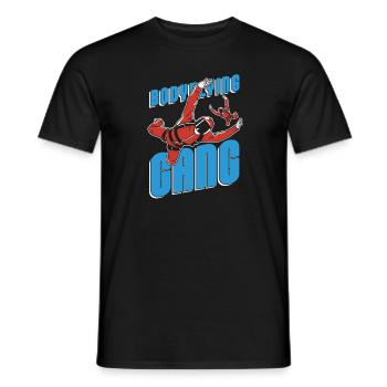 Indoor Skydiving Gang Indoor Fallschirmspringen - Men's T-Shirt - black - Front - AI Model Male 178 light (178cm)