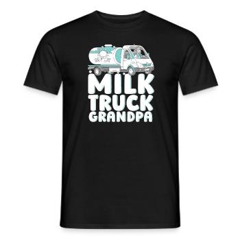 Camion de lait de vache Grandpa Milk - T-shirt homme - noir - Devant - AI Model Male 178 light (178cm)