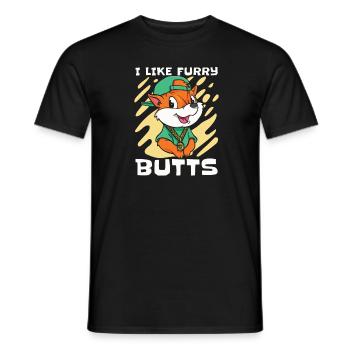 Furry Fandom Fursuits Drôle - T-shirt homme - noir - Devant - AI Model Male 178 light (178cm)