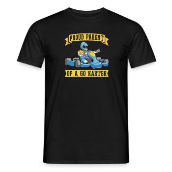Go Kart Karting Karting Karting Driver Parent - Men's T-Shirt - black - Front - AI Model Male 178 light (178cm)