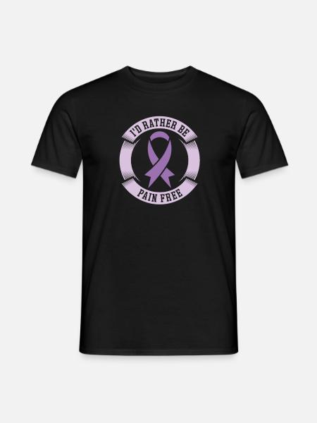 Fibromyalgie Rheuma - Männer T-Shirt - Schwarz