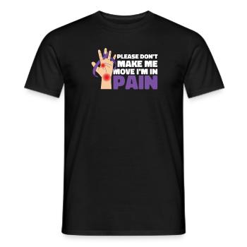Fibromyalgie rhumatisme mains - T-shirt homme - noir - Devant - AI Model Male 178 light (178cm)