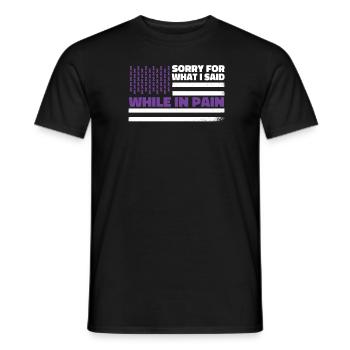 Fibromyalgie Rheuma US Flagge - Männer T-Shirt - Schwarz - Vorne - AI Model Male 178 light (178cm)
