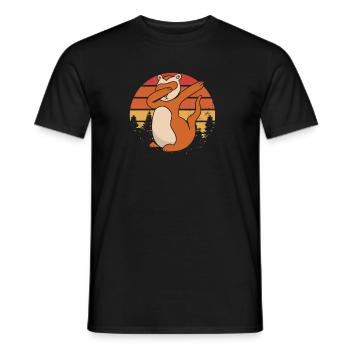 Ferret Iltis Rétro - T-shirt homme - noir - Devant - AI Model Male 178 light (178cm)