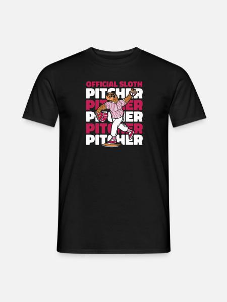 Sloth Jug Sloth Baseball - Men's T-Shirt - black