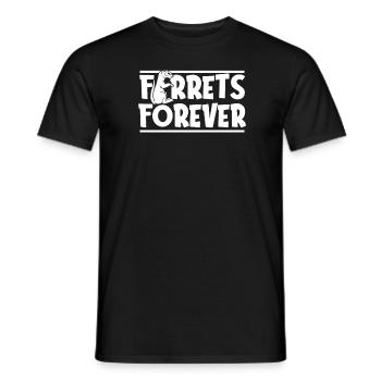 Putois furet pour toujours - T-shirt homme - noir - Devant - AI Model Male 178 light (178cm)