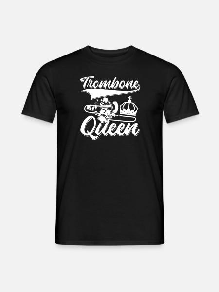 Brass band trombone queen - Men's T-Shirt - black