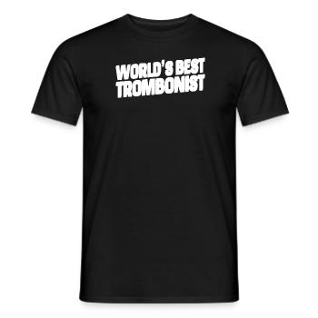 Brass band trombone meilleur - T-shirt homme - noir - Devant - AI Model Male 178 light (178cm)