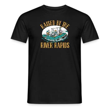 Rafting Erzogen Wildwasser Rafting - Männer T-Shirt - Schwarz - Vorne - AI Model Male 178 light (178cm)