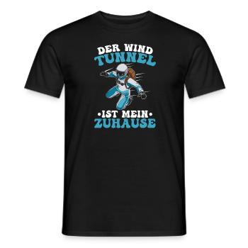 Indoor Skydiving Lustig - Männer T-Shirt - Schwarz - Vorne - AI Model Male 178 light (178cm)