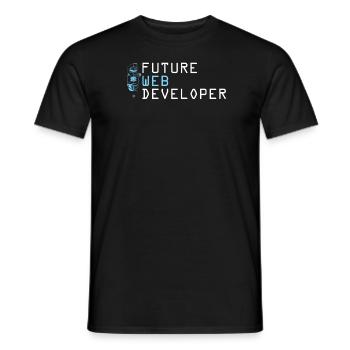 Développeur Web Développeur Web - T-shirt homme - noir - Devant - AI Model Male 178 light (178cm)