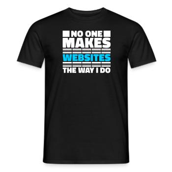 Web Entwickler Webdeveloper Witzig - Männer T-Shirt - Schwarz - Vorne - AI Model Male 178 light (178cm)