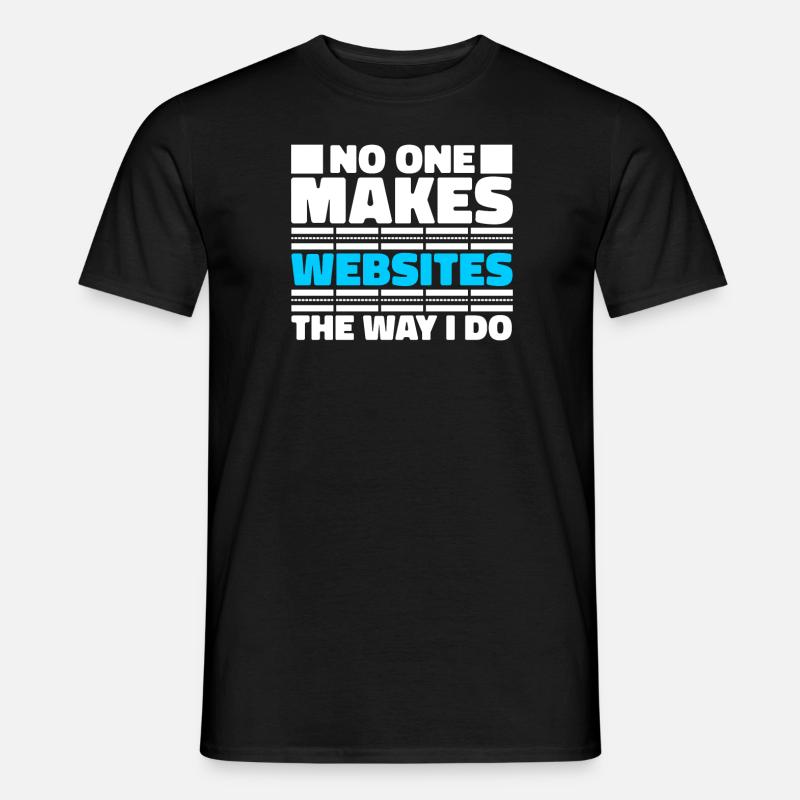 Web Entwickler Webdeveloper Witzig - Männer T-Shirt - Schwarz