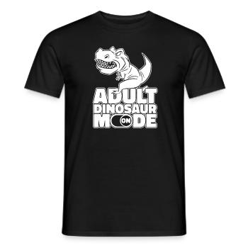 Mode dinosaure sur dinosaure adulte - T-shirt homme - noir - Devant - AI Model Male 178 light (178cm)