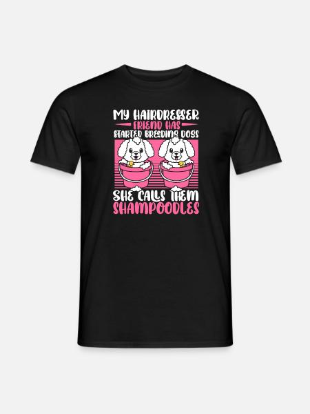 Coiffeur Coiffeur Chiens Coiffeur - T-shirt homme - noir