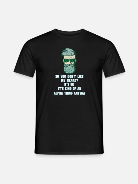 Beard full beard - Men's T-Shirt - black